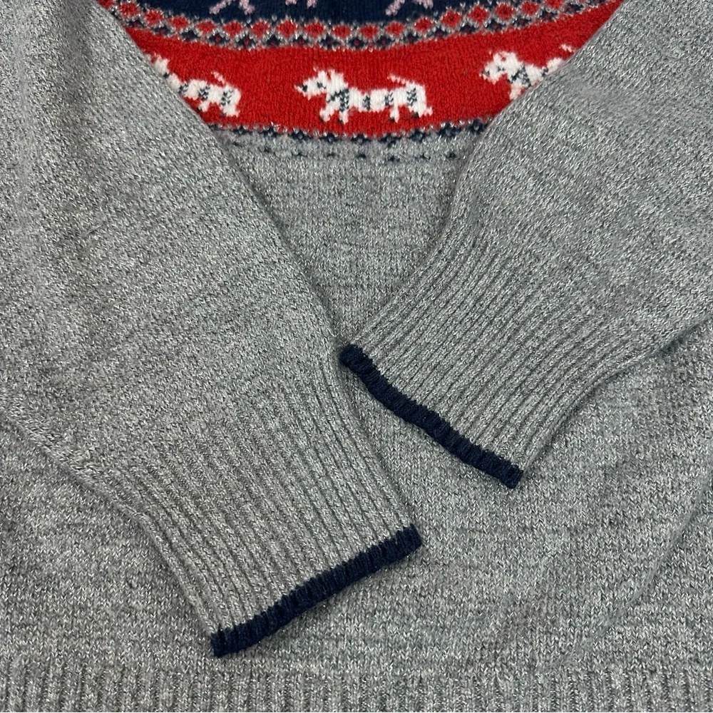 Holiday Time Dog Fair Isle Christmas Ugly Sweater XXL 20 Gray Metallic - Picture 6 of 16